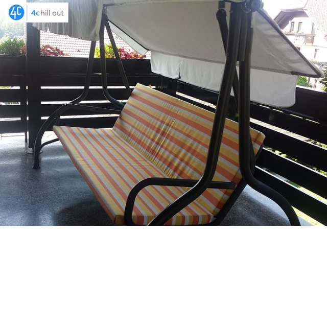 Blazine za gugalnico, komplet: 178x50x5cm sedišče + naslon 178x50x5cm - outdoor tkanina