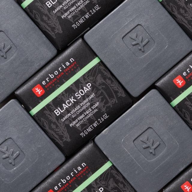 ERBORIAN Black soap, 75g