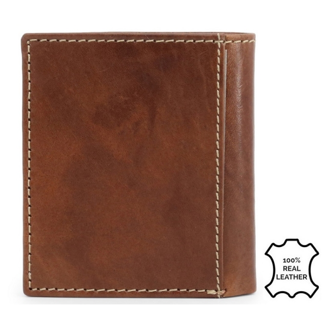 CARRERA usnjena denarnica, rjava