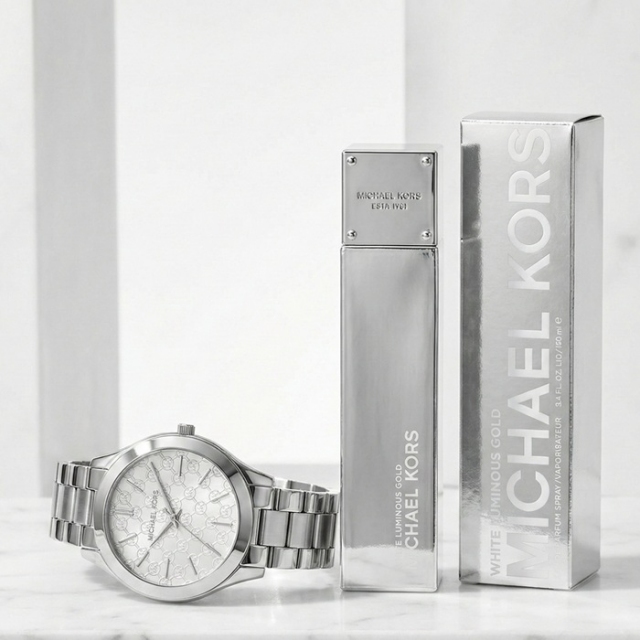 Michael Kors ura MK3371 + parfum White Luminous Gold 100ml EDP