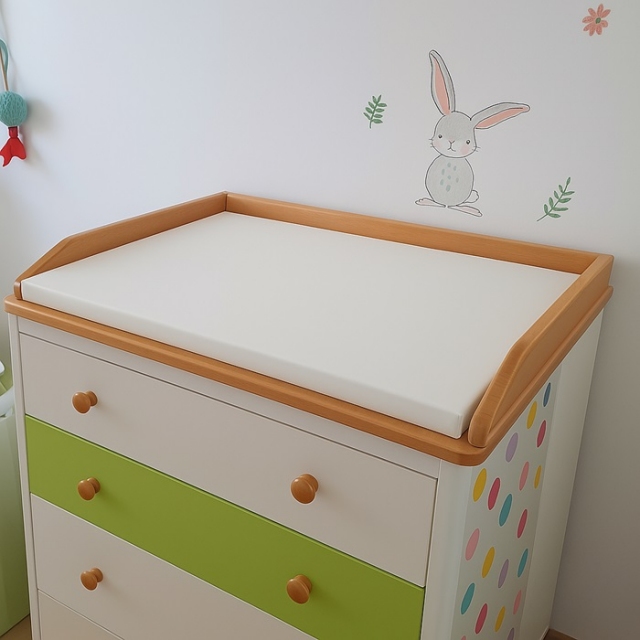 previjalna podloga, blazina za previjanje, bela, previjalna miza