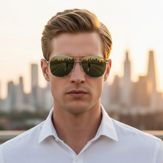 SKECHERS moška sončna očala SE6114 32R, polarizirana stekla