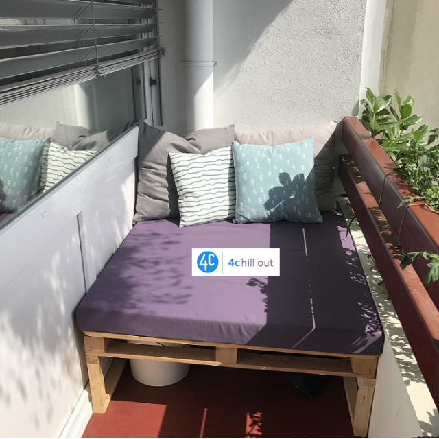 Sedežna blazina za palete-120x80x10cm, outdoor tkanina