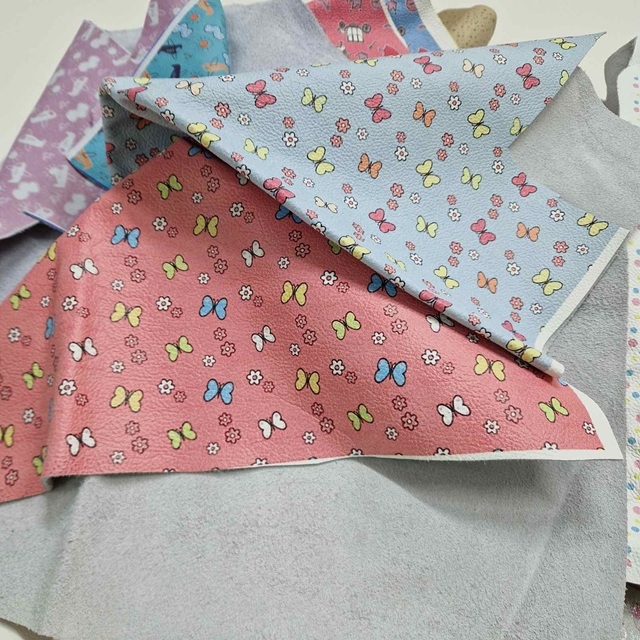 Ostanki naravnega usnja PISAN paket 200g