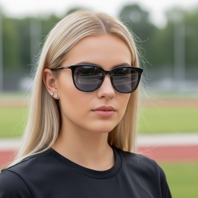 SKECHERS ženska sončna očala SE6121 01D, polarizirana