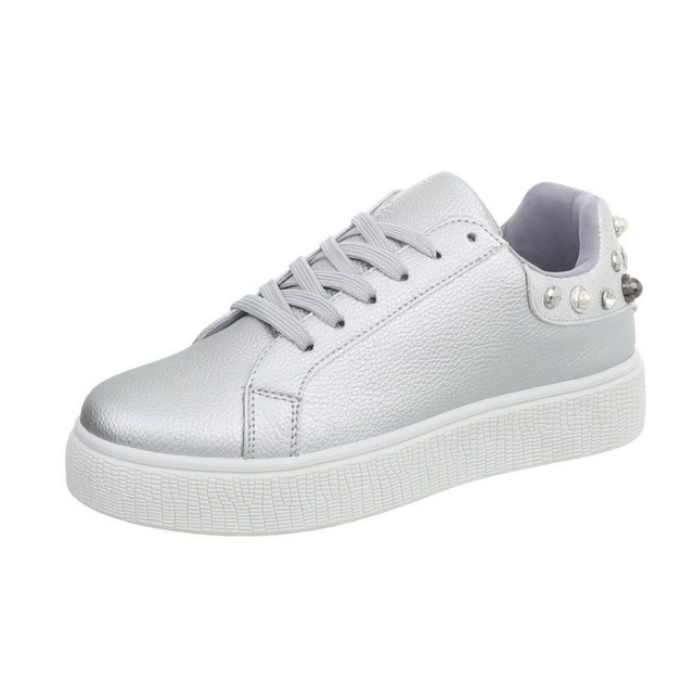 Srebrni čevlji z dekoracijo: 40