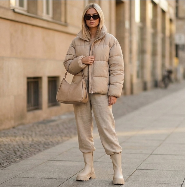 Modni gležnarji z debelejšim podplatom v bež: 37