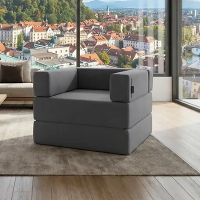 Sofas 4Chill out-enosed-počivalnik-postelja za vsakodnevno spanje-siva