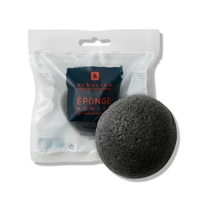 ERBORIAN Konjak gobica z ogljem, 1 kos