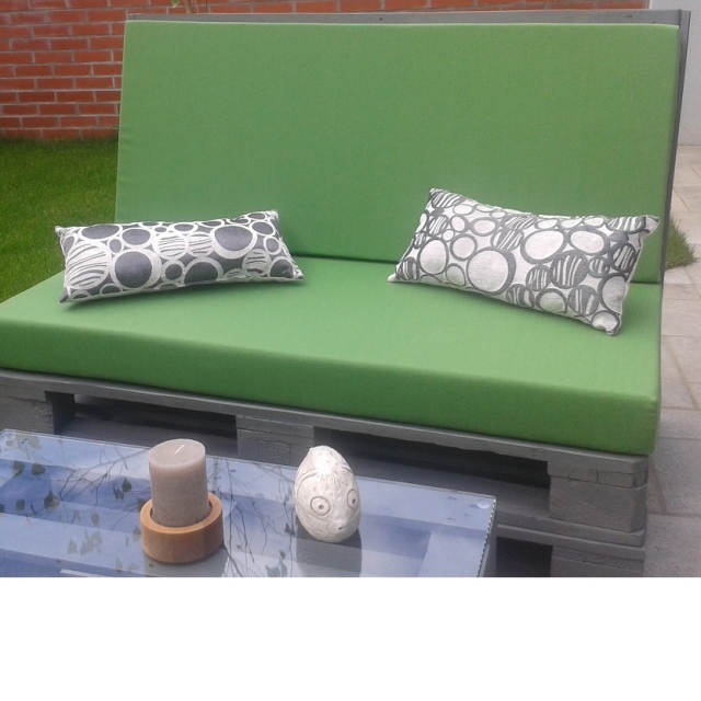 Naslonska blazina za palete, ravna-120x50x5cm, outdoor tkanina