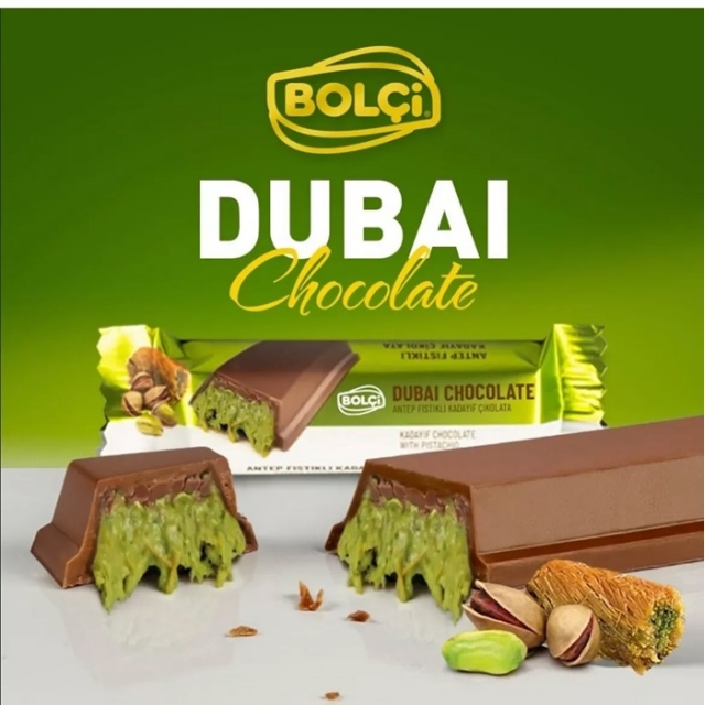 DUBAJSKA ČOKOLADNA PLOŠČICA, pistacija, 6 PLOŠČIC x 30g + BREZPLAČNA DOSTAVA