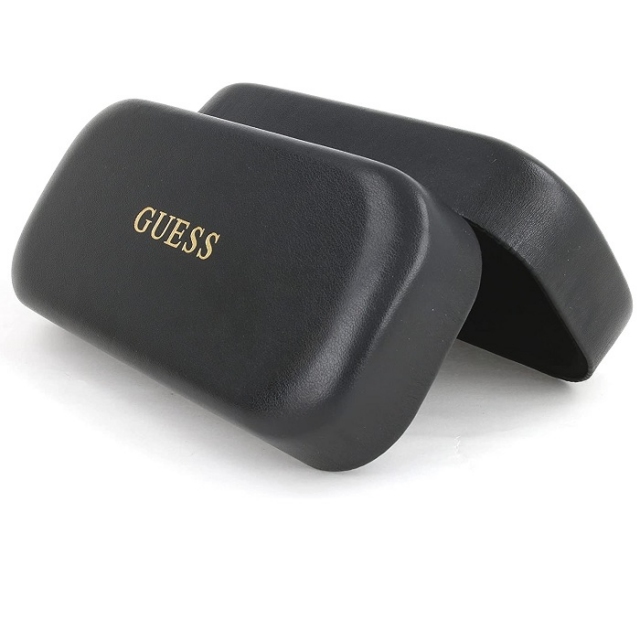 Trdi etui za očala GUESS v črni barvi