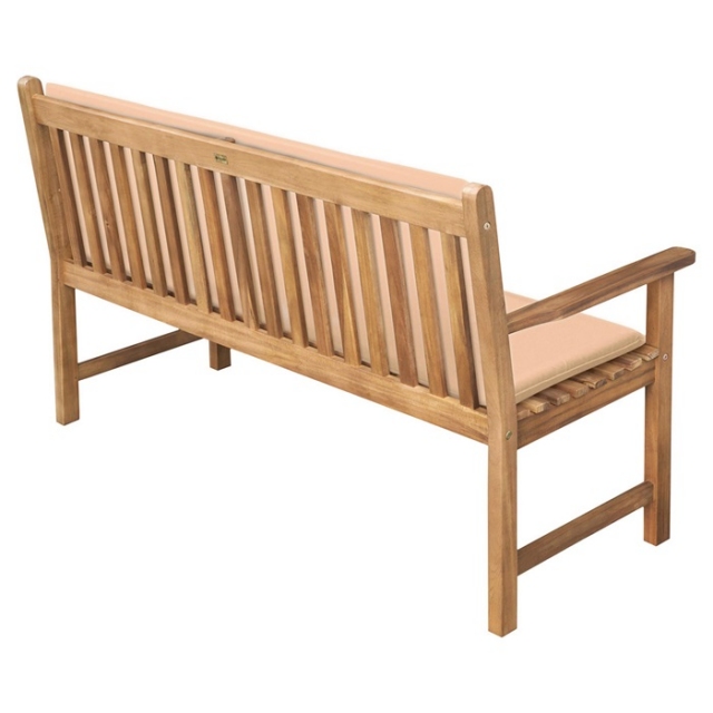 Blazini za leseno klop sedež+naslon, 45x138x3cm + 44x138x3cm, bež