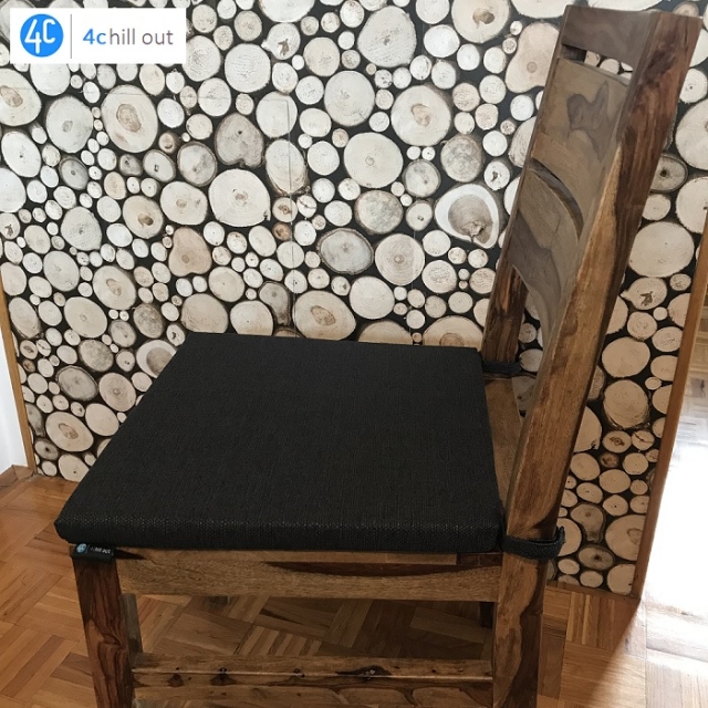 Sedežne blazina 4Chill Out za stol-45x40x3cm, trapez, po meri  Barva po vaši izbiri!!!