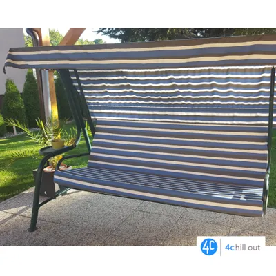 Blazina za gugalnico, komplet: 170x60x10cm + 170x60x10cm