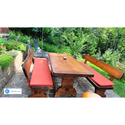 Blazina za leseno klop outdoor tkanina- 40x180x3cm