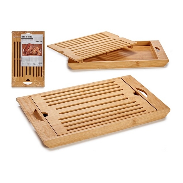 Kuhinjska deska za rezanje iz bambusa z dnom 22x36.5x2.8cm
