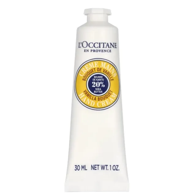 L'OCCITANE Karitejeva krema za roke z vonjem vanilije, 30ml