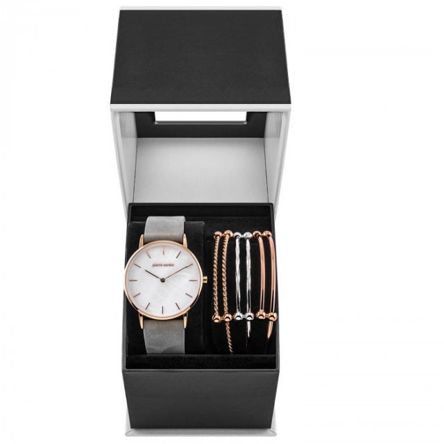 PIERRE CARDIN set ura in 3x zapestnice